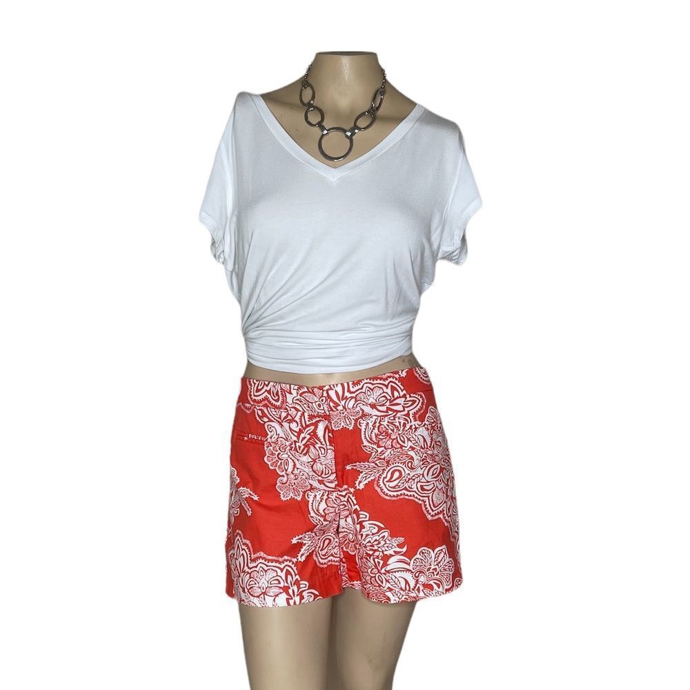 Kenar sz 10 paisley orange shorts